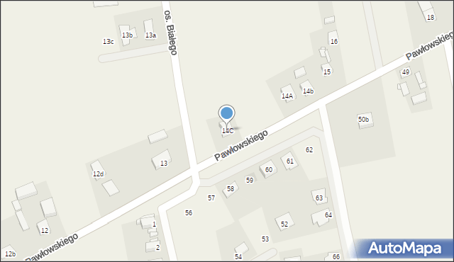 Goślinowo, Pawłowskiego Józefa, por., 14C, mapa Goślinowo