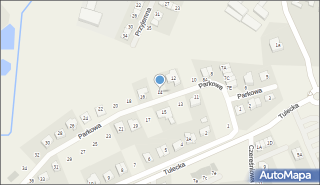 Gowarzewo, Parkowa, 14, mapa Gowarzewo
