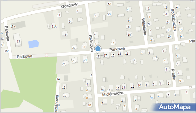 Gozdowo, Parkowa, 19, mapa Gozdowo