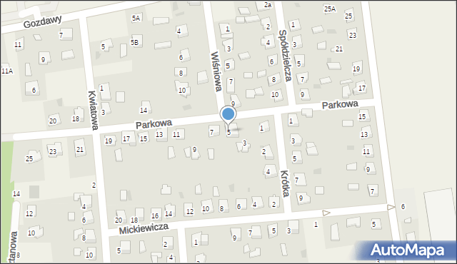 Gozdowo, Parkowa, 5, mapa Gozdowo