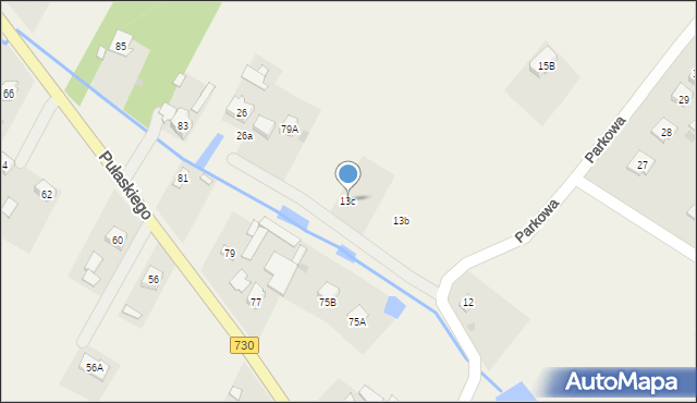 Grabów nad Pilicą, Parkowa, 13c, mapa Grabów nad Pilicą