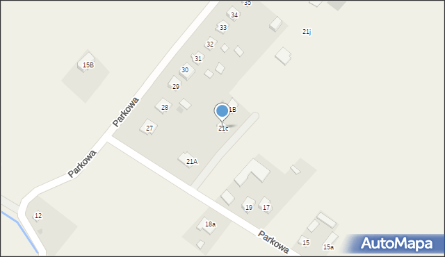 Grabów nad Pilicą, Parkowa, 21c, mapa Grabów nad Pilicą