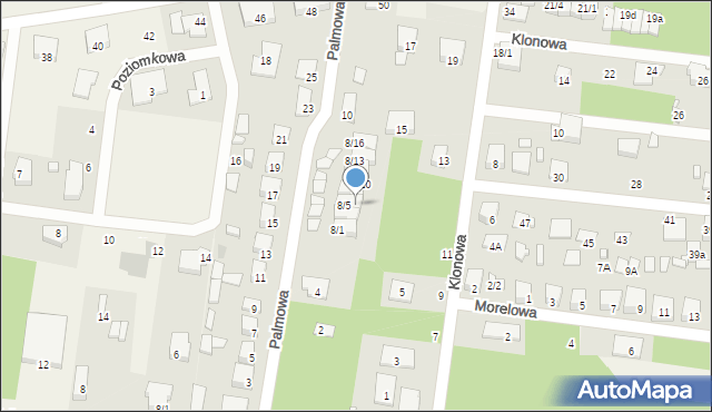 Grabówka, Palmowa, 8/6, mapa Grabówka