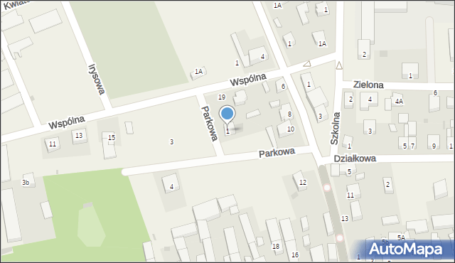 Grębocice, Parkowa, 1, mapa Grębocice