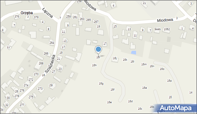 Grębów, Palędzie, 16i, mapa Grębów