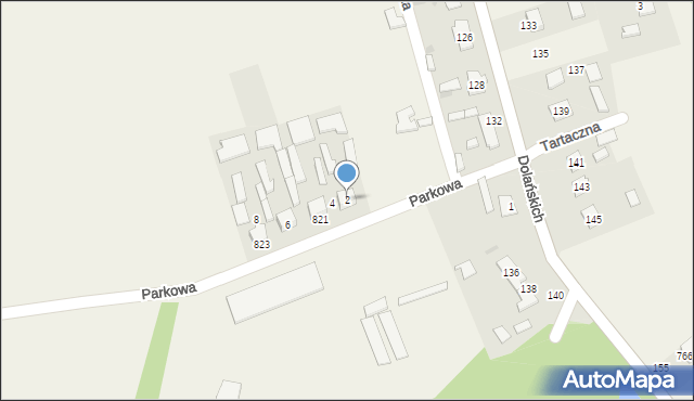 Grębów, Parkowa, 2, mapa Grębów