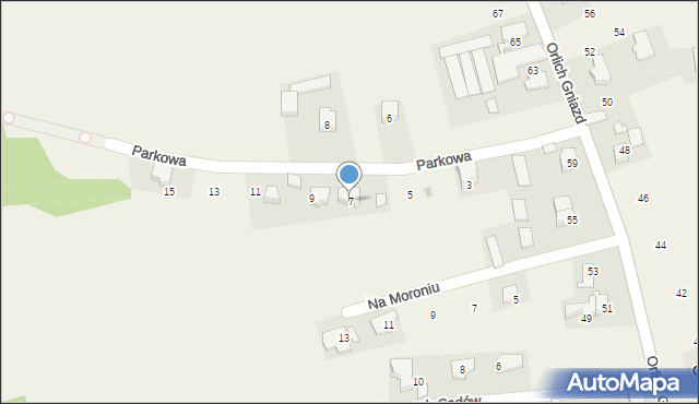 Grębynice, Parkowa, 7, mapa Grębynice