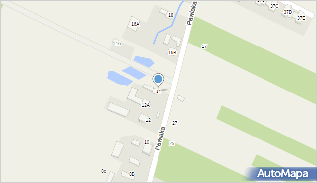 Grochowa, Pawlaka Zbigniewa, 14, mapa Grochowa