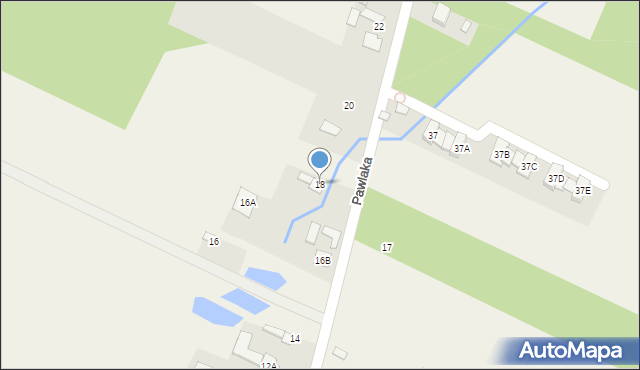 Grochowa, Pawlaka Zbigniewa, 18, mapa Grochowa