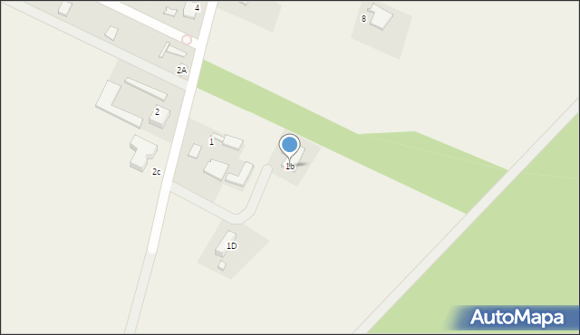 Grochowa, Pawlaka Zbigniewa, 1b, mapa Grochowa