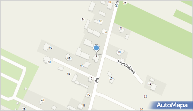 Grochowa, Pawlaka Zbigniewa, 8, mapa Grochowa