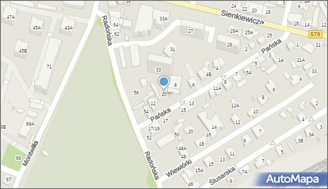 Grodzisk Mazowiecki, Pańska, 10, mapa Grodzisk Mazowiecki