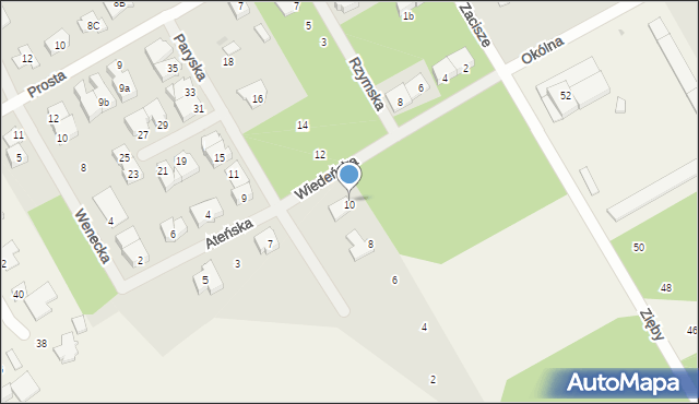 Grodzisk Mazowiecki, Paryska, 10, mapa Grodzisk Mazowiecki