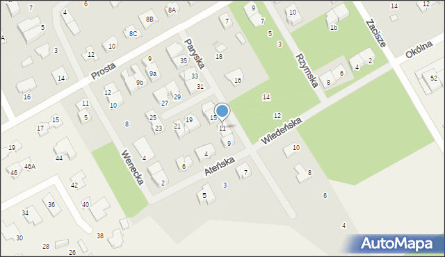 Grodzisk Mazowiecki, Paryska, 11, mapa Grodzisk Mazowiecki