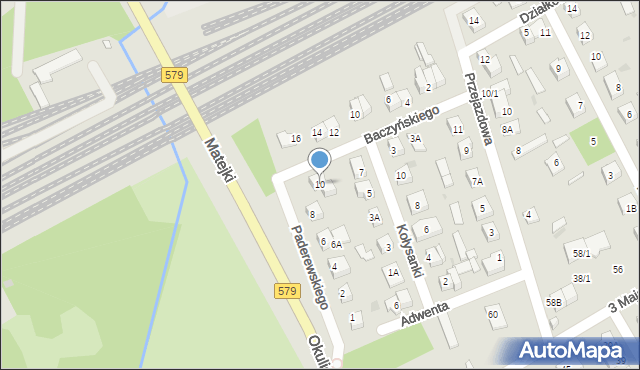 Grodzisk Mazowiecki, Paderewskiego Ignacego Jana, 10, mapa Grodzisk Mazowiecki