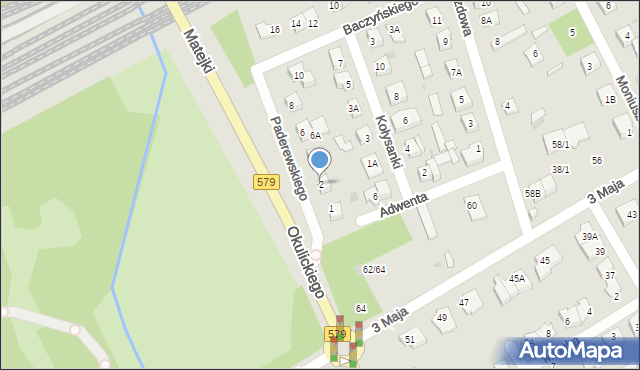 Grodzisk Mazowiecki, Paderewskiego Ignacego Jana, 2, mapa Grodzisk Mazowiecki