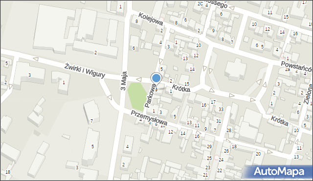 Grodzisk Wielkopolski, Parkowa, 9, mapa Grodzisk Wielkopolski