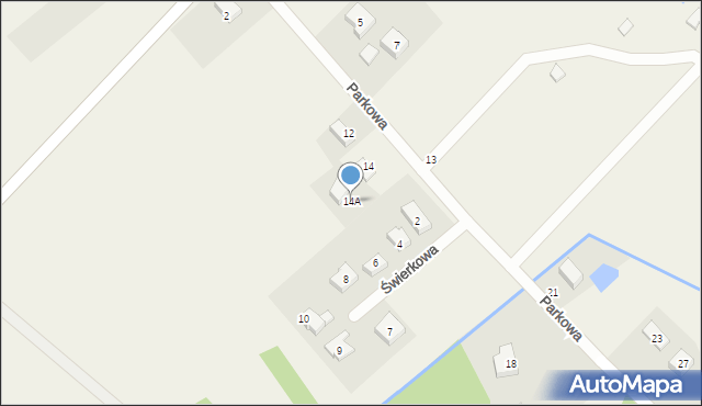 Grodziszów, Parkowa, 14A, mapa Grodziszów