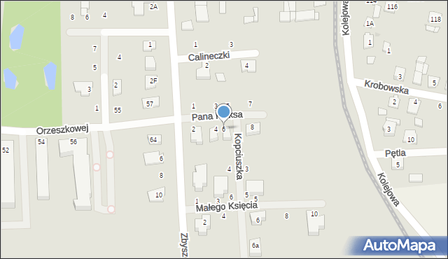 Grójec, Pana Kleksa, 6, mapa Grójec