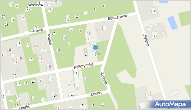 Groszowice, Pallotyńska, 2, mapa Groszowice