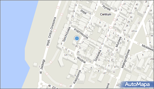 Grudziądz, Pańska, 24, mapa Grudziądza