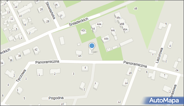 Gryfice, Panoramiczna, 5a, mapa Gryfice