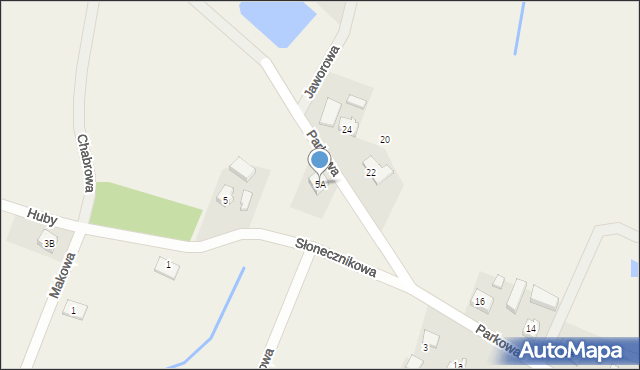 Grzebienisko, Parkowa, 5A, mapa Grzebienisko