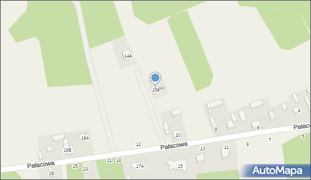 Grzegorzewice, Pałacowa, 10a, mapa Grzegorzewice