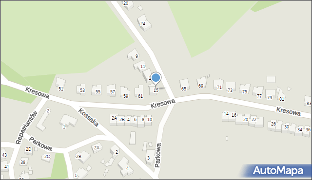 Gubin, Paderewskiego Ignacego Jana, 15, mapa Gubin