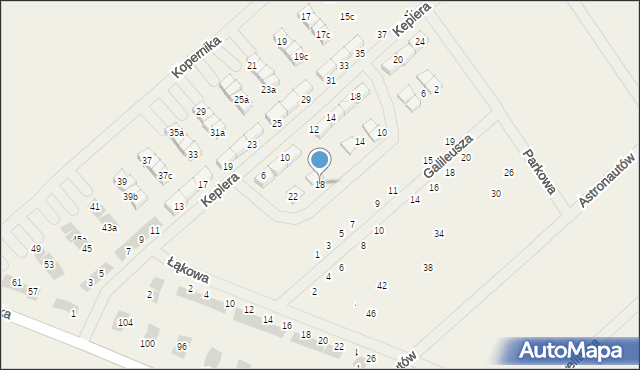 Gwiazdowo, Parkowa, 18, mapa Gwiazdowo