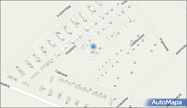 Gwiazdowo, Parkowa, 24, mapa Gwiazdowo