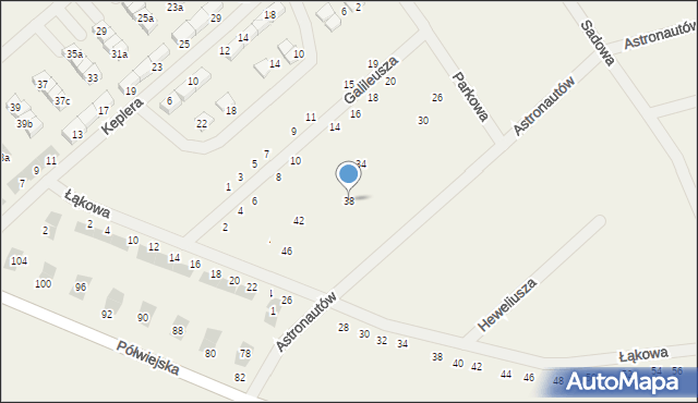 Gwiazdowo, Parkowa, 38, mapa Gwiazdowo