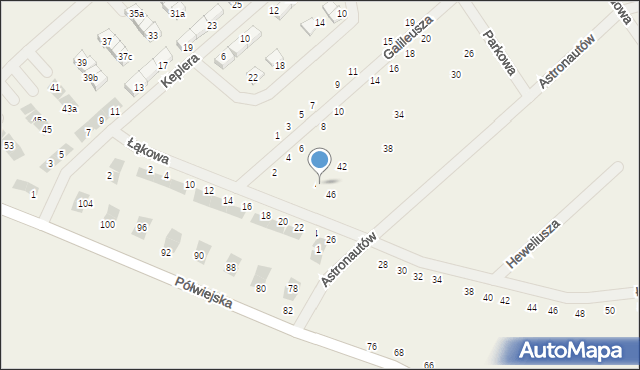 Gwiazdowo, Parkowa, 48, mapa Gwiazdowo