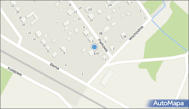 Halinów, Parkowa, 3, mapa Halinów