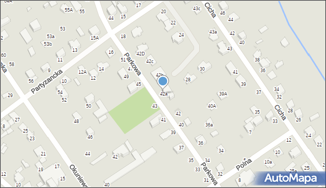 Halinów, Parkowa, 42a, mapa Halinów