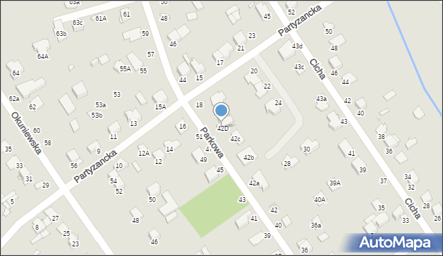 Halinów, Parkowa, 42D, mapa Halinów