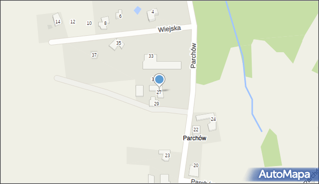 Hażlach, Parchów, 27, mapa Hażlach