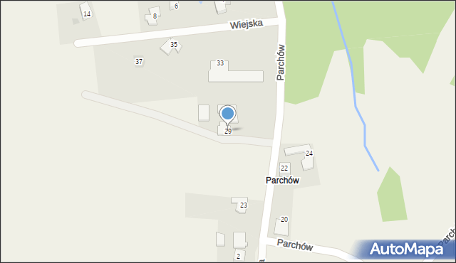 Hażlach, Parchów, 29, mapa Hażlach