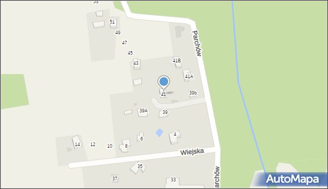 Hażlach, Parchów, 41, mapa Hażlach