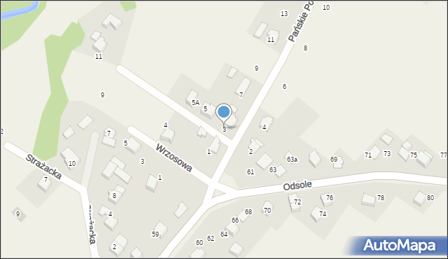 Hecznarowice, Pańskie Pola, 3, mapa Hecznarowice