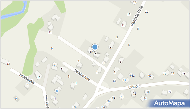 Hecznarowice, Pańskie Pola, 5, mapa Hecznarowice