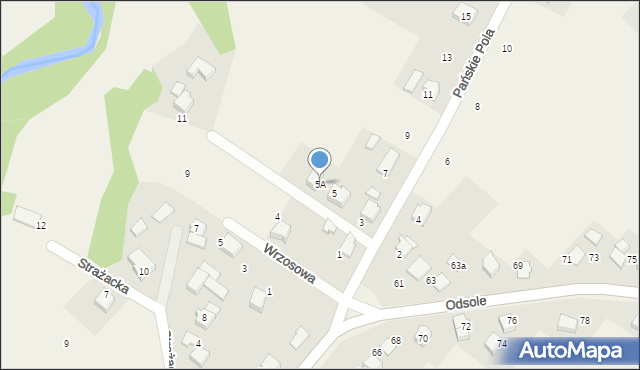 Hecznarowice, Pańskie Pola, 5A, mapa Hecznarowice