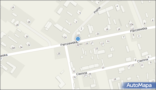 Horodyszcze, Parczewska, 21, mapa Horodyszcze