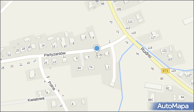 Ilkowice, Partyzantów, 5, mapa Ilkowice