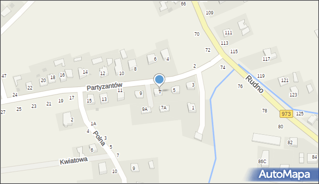 Ilkowice, Partyzantów, 7, mapa Ilkowice