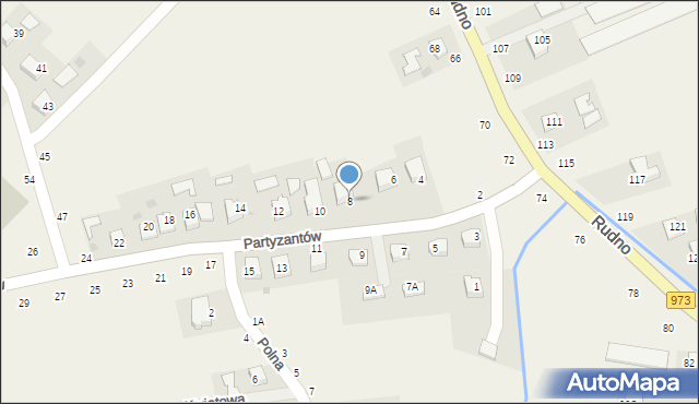 Ilkowice, Partyzantów, 8, mapa Ilkowice