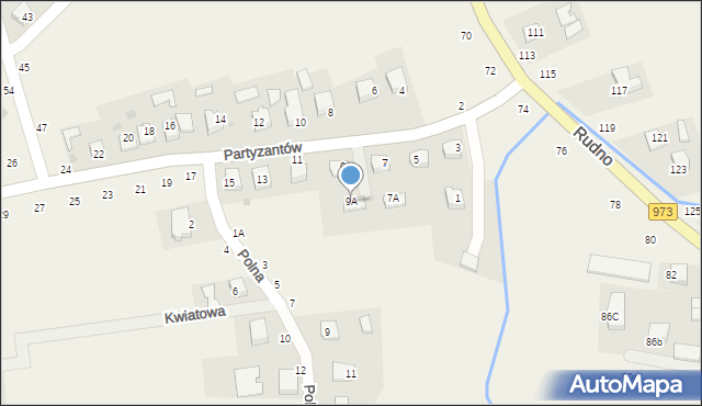 Ilkowice, Partyzantów, 9A, mapa Ilkowice