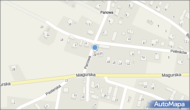 Jabłonka, Panowa, 2a, mapa Jabłonka