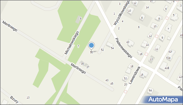 Jabłonna, Paderewskiego Ignacego Jana, 50, mapa Jabłonna