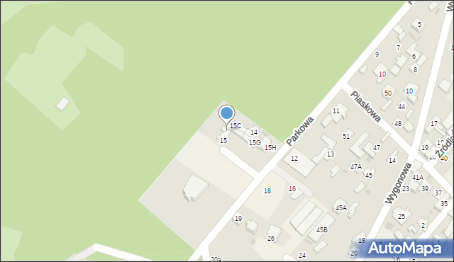 Jabłonna, Parkowa, 15B, mapa Jabłonna
